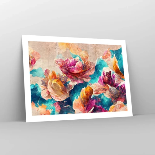 Poster - Colourful Splendour of a Bouquet - 70x50 cm