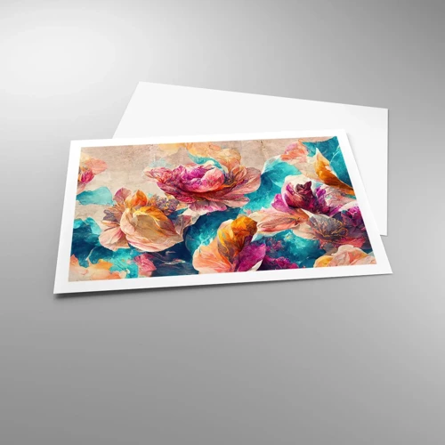 Poster - Colourful Splendour of a Bouquet - 91x61 cm