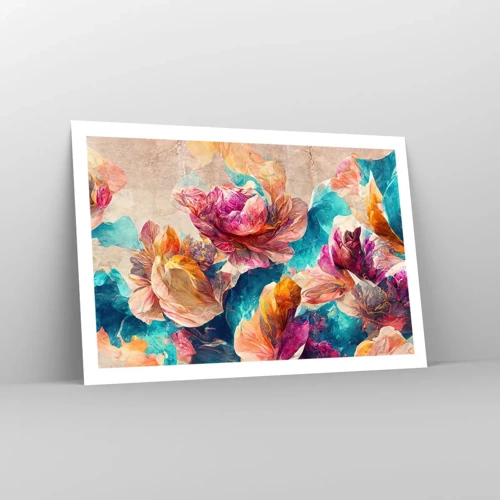 Poster - Colourful Splendour of a Bouquet - 91x61 cm