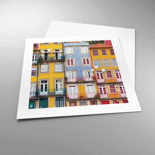 Poster - Colours of Old Town - 40x40 cm