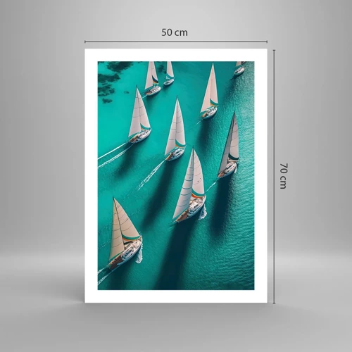 Poster - Competing with the Wind - 50x70 cm