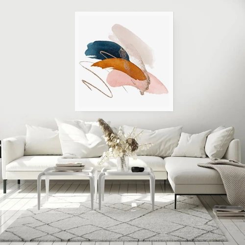 Poster - Composition with Wings - 50x50 cm