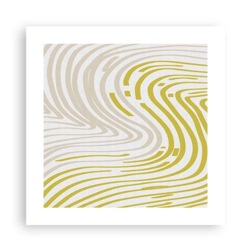 Poster - Composition with a Gentle Curve - 40x40 cm