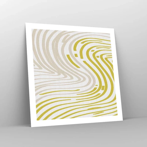 Poster - Composition with a Gentle Curve - 60x60 cm