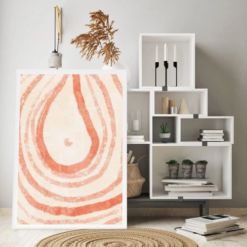 Poster - Coral Circles - Composition - 30x40 cm