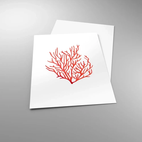 Poster - Coral Filigree - 30x40 cm