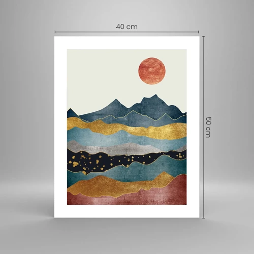 Poster - Cross Section of the World - 40x50 cm