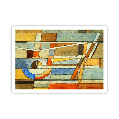 Poster - Cubism on a Construction Site - 100x70 cm