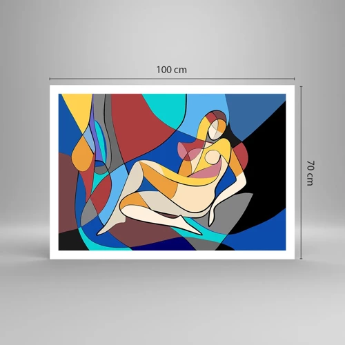 Poster - Cubist Nude - 100x70 cm