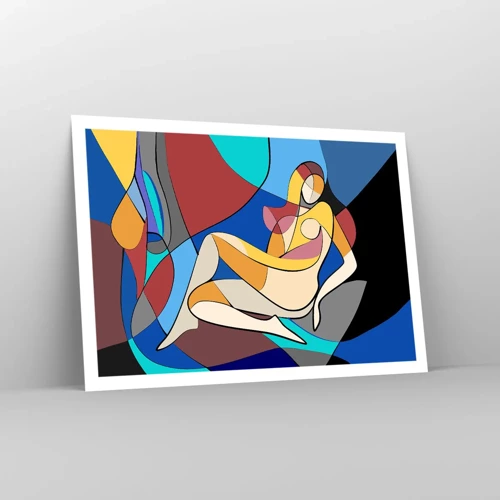 Poster - Cubist Nude - 100x70 cm