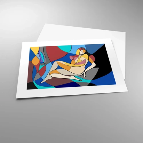 Poster - Cubist Nude - 40x30 cm