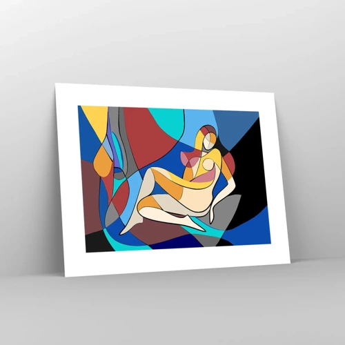 Poster - Cubist Nude - 40x30 cm