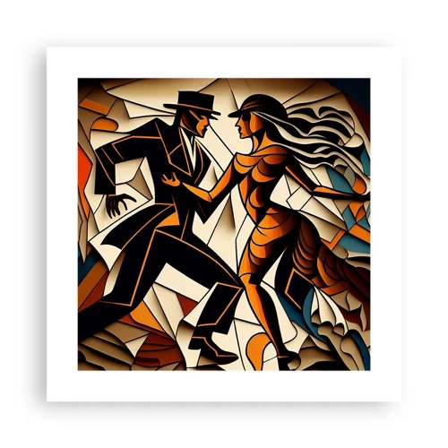Poster - Dance of Passion  - 40x40 cm
