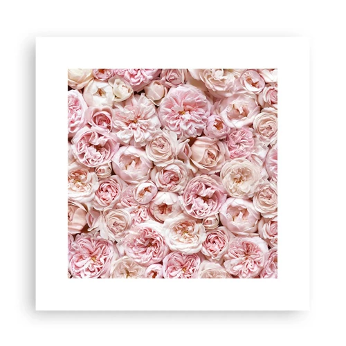 Poster - Decked with Roses - 30x30 cm
