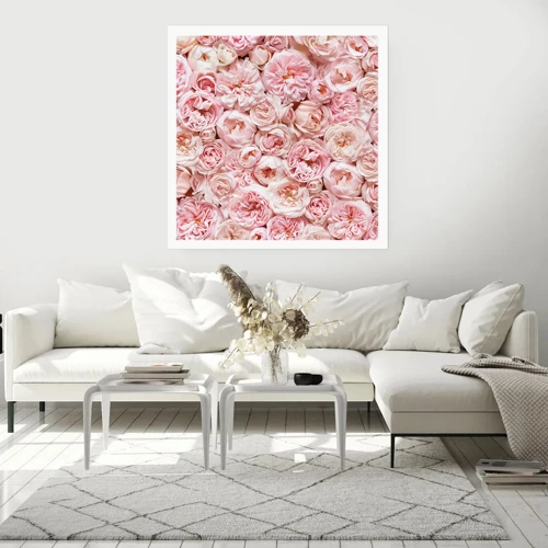 Poster - Decked with Roses - 60x60 cm