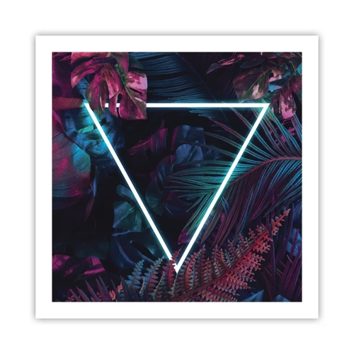 Poster - Disco Style Garden - 60x60 cm