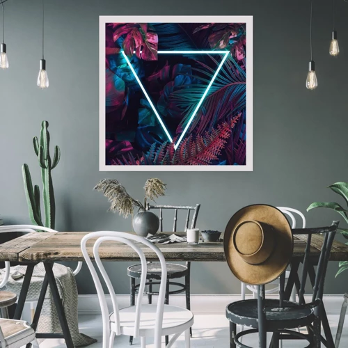 Poster - Disco Style Garden - 60x60 cm