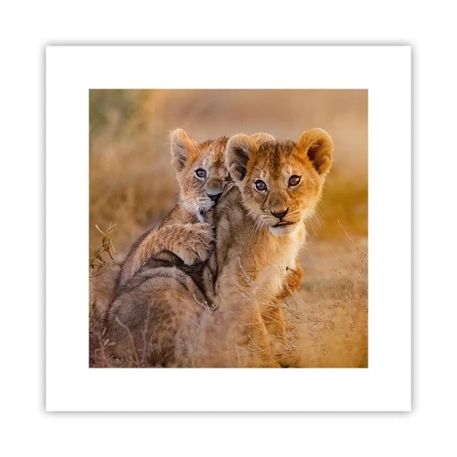 Poster - Do Not Disturb! We Are Playing - 30x30 cm