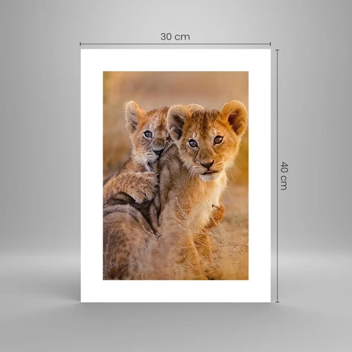 Poster - Do Not Disturb! We Are Playing - 30x40 cm