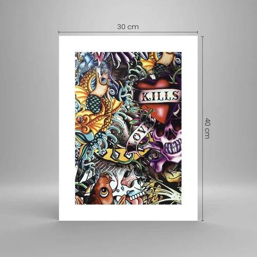 Poster - Dream of a Tattoo Artist - 30x40 cm