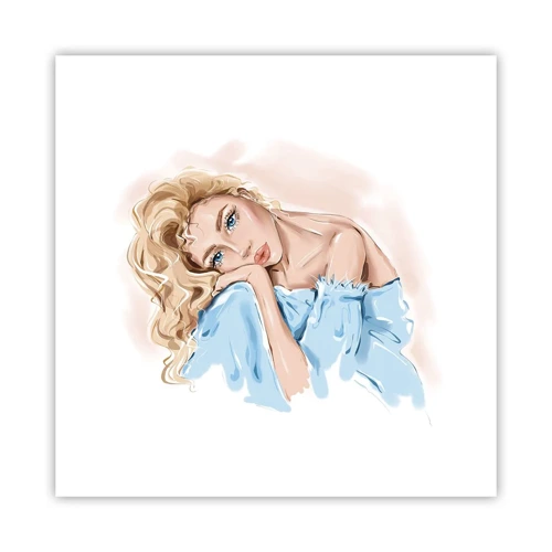 Poster - Dreamy in Blue - 30x30 cm