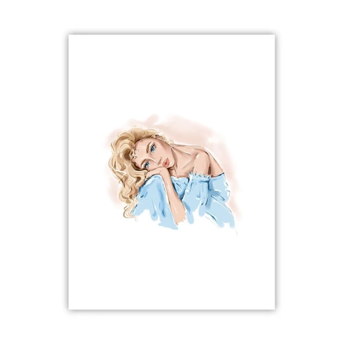 Poster - Dreamy in Blue - 30x40 cm