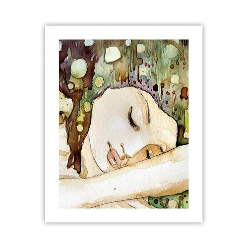 Poster - Emerald and Violet Dream - 40x50 cm