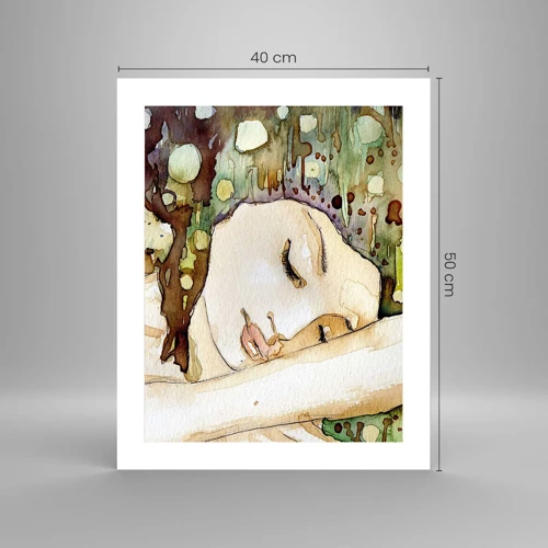 Poster - Emerald and Violet Dream - 40x50 cm