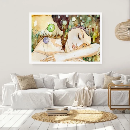 Poster - Emerald and Violet Dream - 50x40 cm