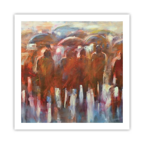 Poster - Equal in Rain and Fog - 60x60 cm