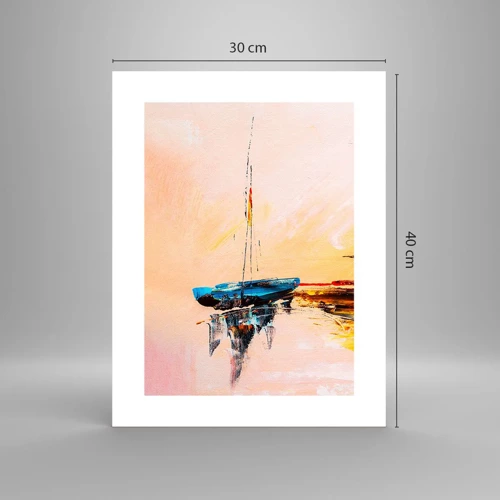 Poster - Evening at the Harbour - 30x40 cm