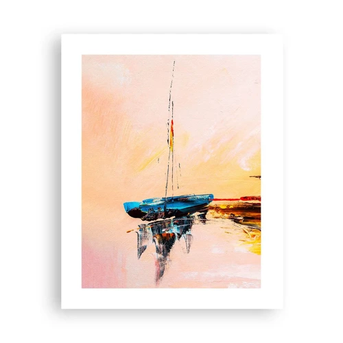 Poster - Evening at the Harbour - 40x50 cm