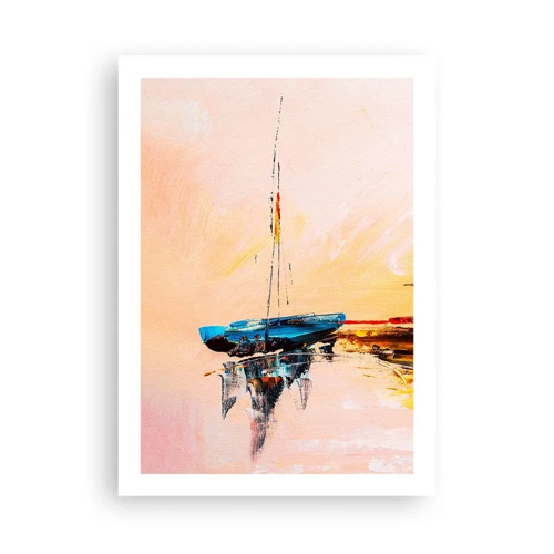 Poster - Evening at the Harbour - 50x70 cm