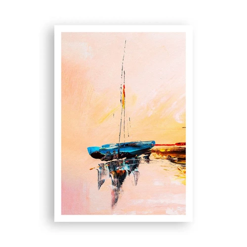 Poster - Evening at the Harbour - 70x100 cm