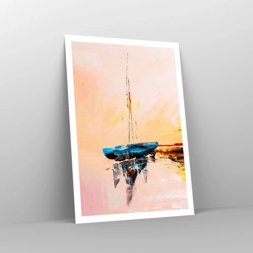 Poster - Evening at the Harbour - 70x100 cm