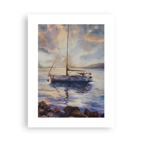 Poster - Evening in Harbour - 30x40 cm