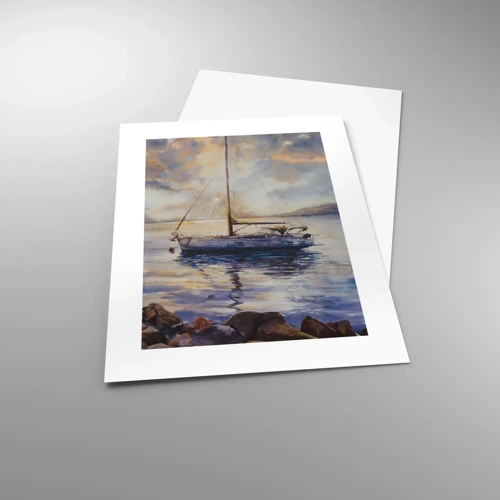 Poster - Evening in Harbour - 30x40 cm