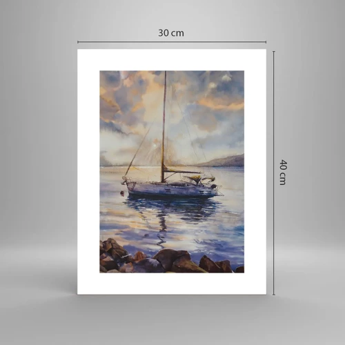 Poster - Evening in Harbour - 30x40 cm