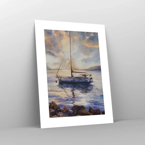 Poster - Evening in Harbour - 30x40 cm