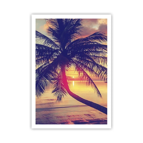 Poster - Evening under the Palm Trees - 70x100 cm