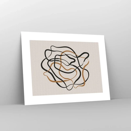 Poster - Everything Is Tangled UP - 40x30 cm