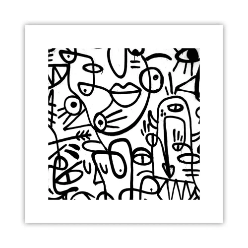 Poster - Faces and Mirages - 30x30 cm