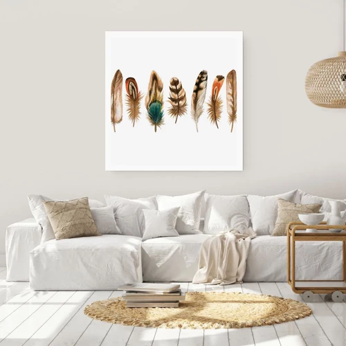 Poster - Feather Variation - 30x30 cm
