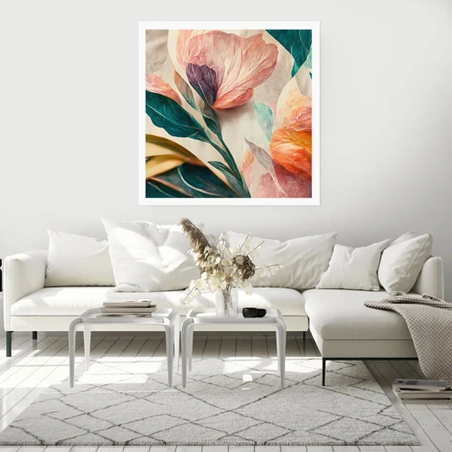 Poster - Flowers of Southern Islands - 50x50 cm