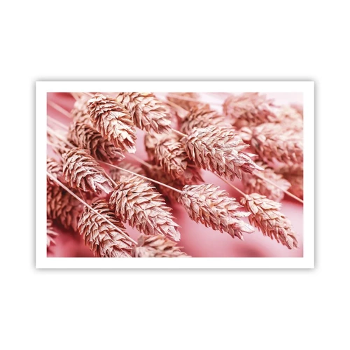 Poster - Flowery Cascade in Pink - 91x61 cm