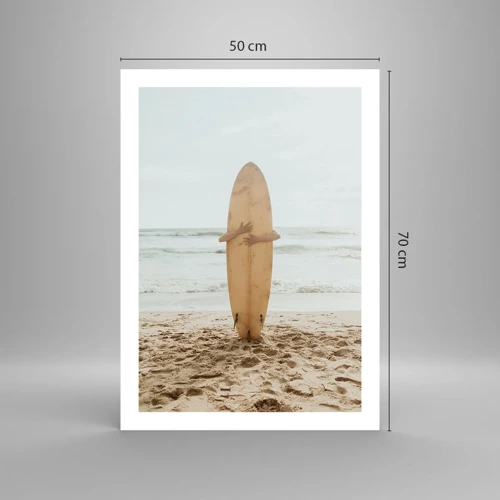 Poster - From Love for the Waves - 50x70 cm