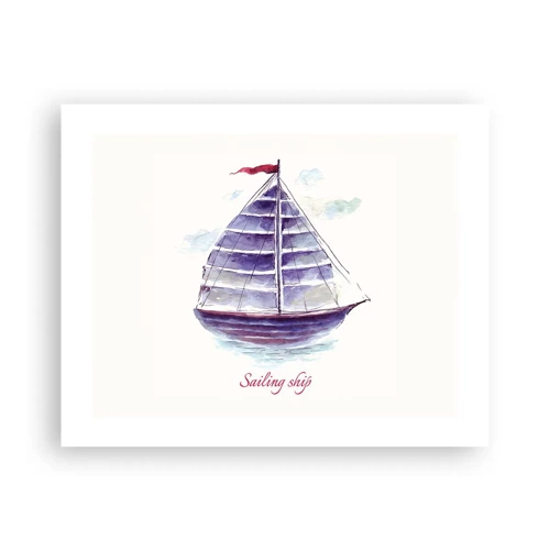 Poster - Full Sails And Calm Waters - 50x40 cm