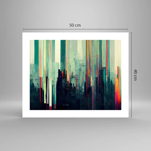 Poster - Futuristic City - 50x40 cm