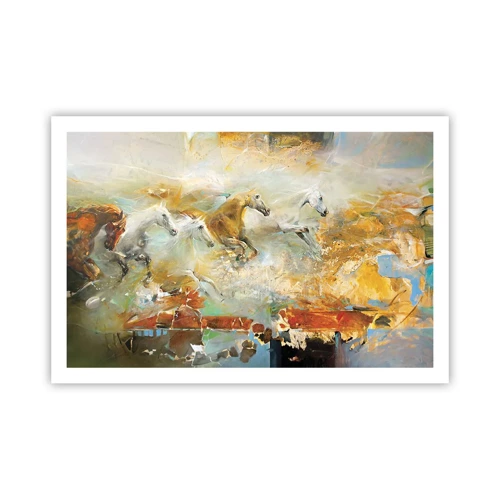 Poster - Gallopping through the World - 91x61 cm