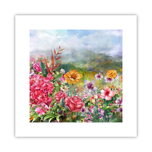 Poster - Garden which Went Crazy - 30x30 cm